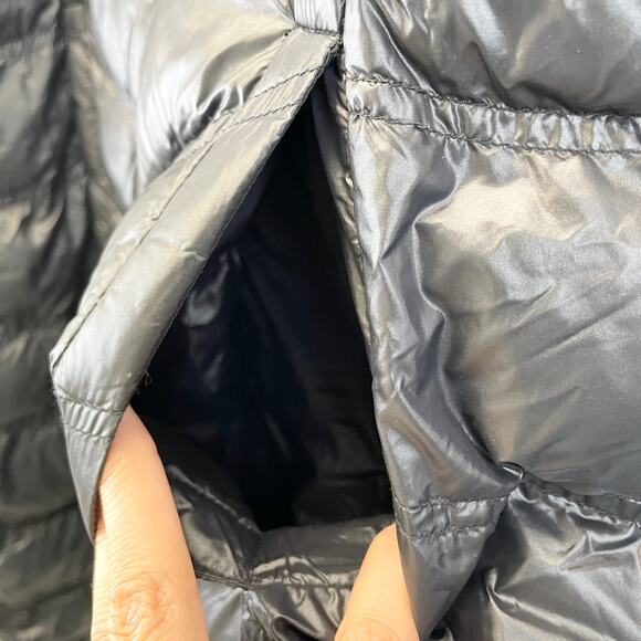 Calvin Klein Womens M Packable Down Quilted Puffer‎ Jacket Full Zip Black Travel - Picture 7 of 12